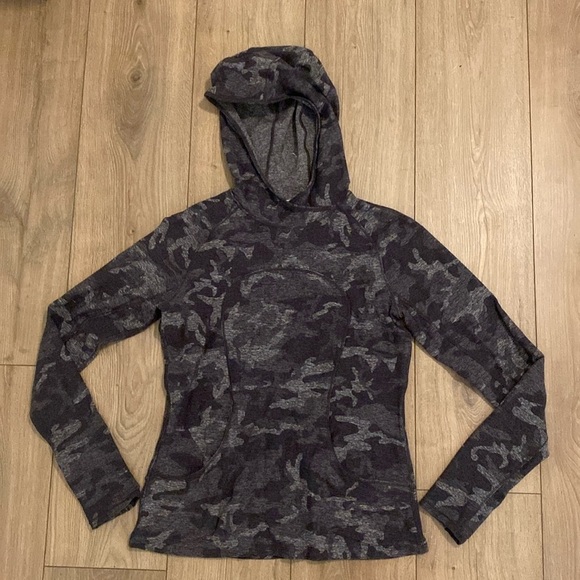 Lululemon | On Repeat Rulu Hoodie | Incognito Camo HTR Black | Size 8 - Picture 2 of 11